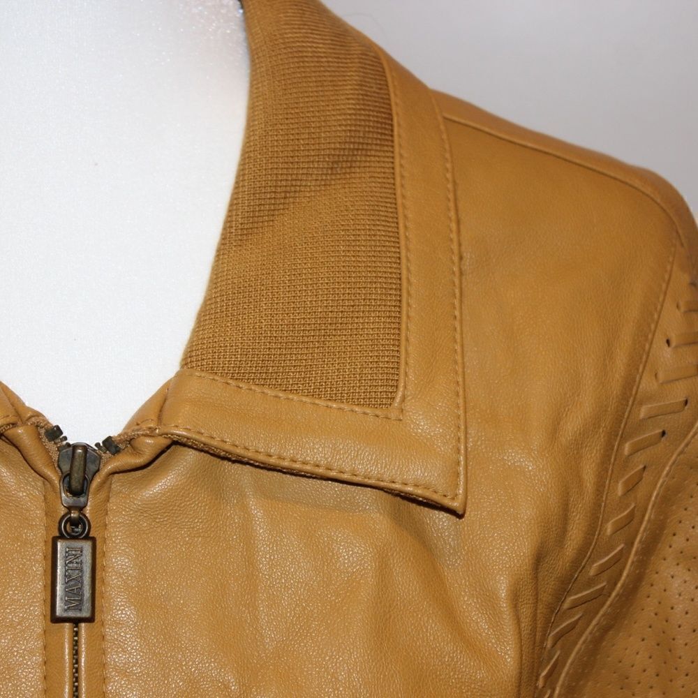 Maxini Leather Jacket Men Size Large - Picture 5 of 16
